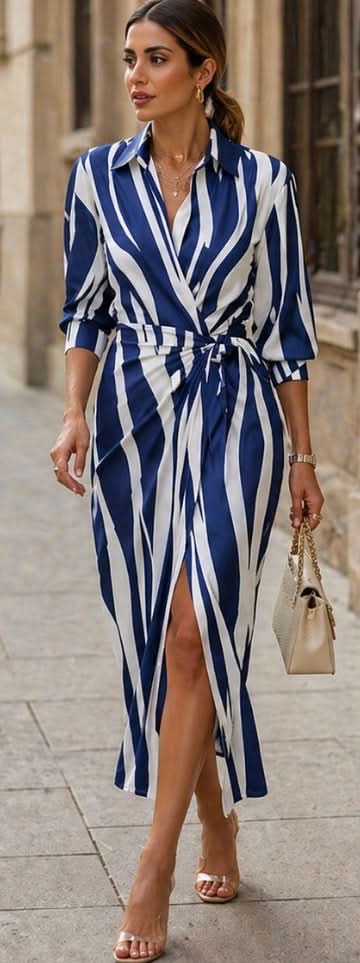 Aurora Valencia | Printed Wrap Dress