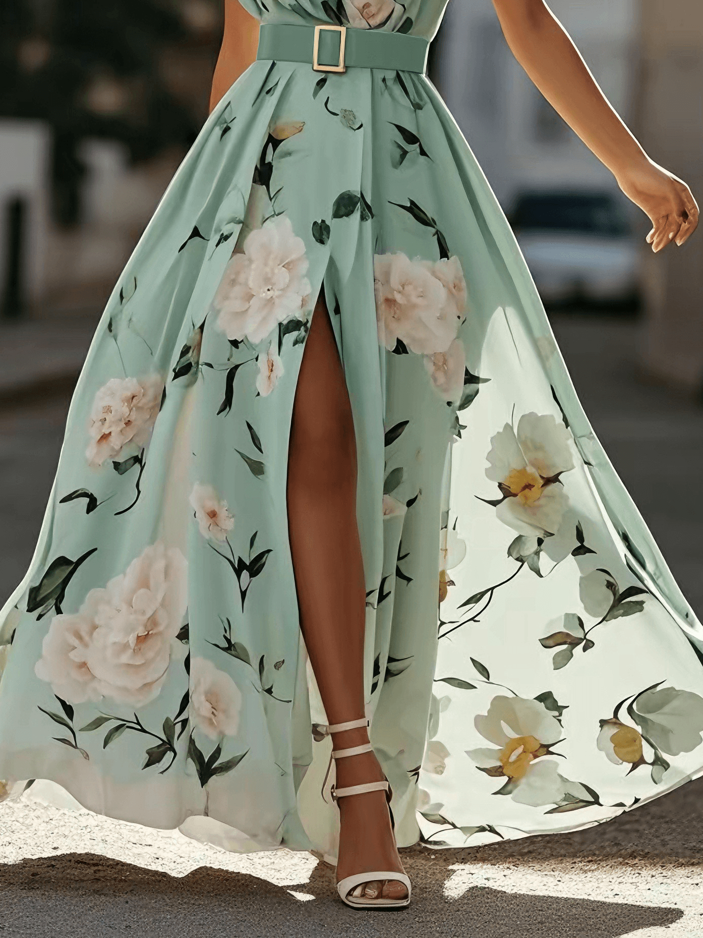 Aurora Valencia  | One-Shoulder Maxi Dress
