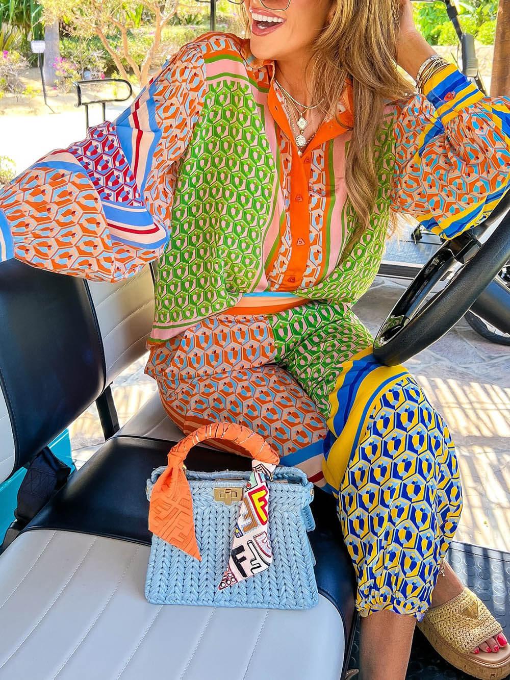 Aurora Valencia | Tropical Look Colorful Unique Shirt