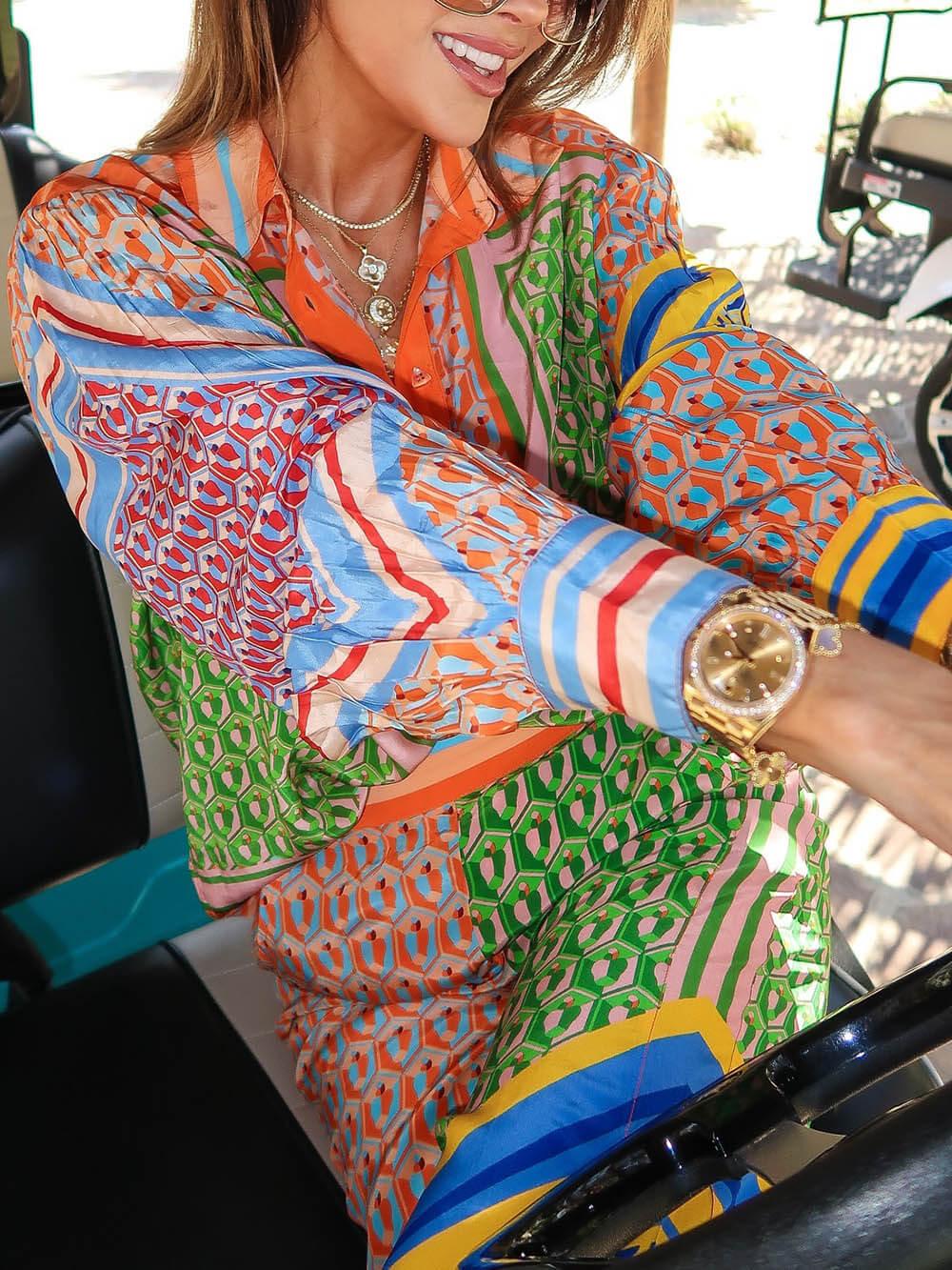 Aurora Valencia | Tropical Look Colorful Unique Shirt