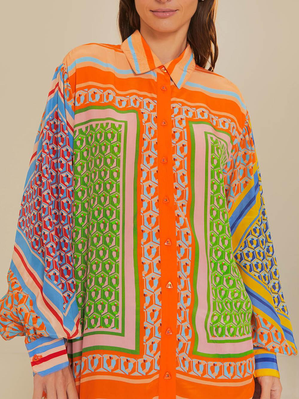 Aurora Valencia | Tropical Look Colorful Unique Shirt