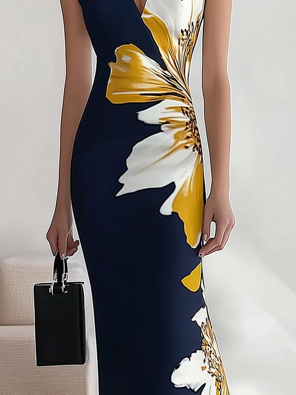 Aurora Valencia | Beach Glam Elegant Workplace Festival Midi Dress