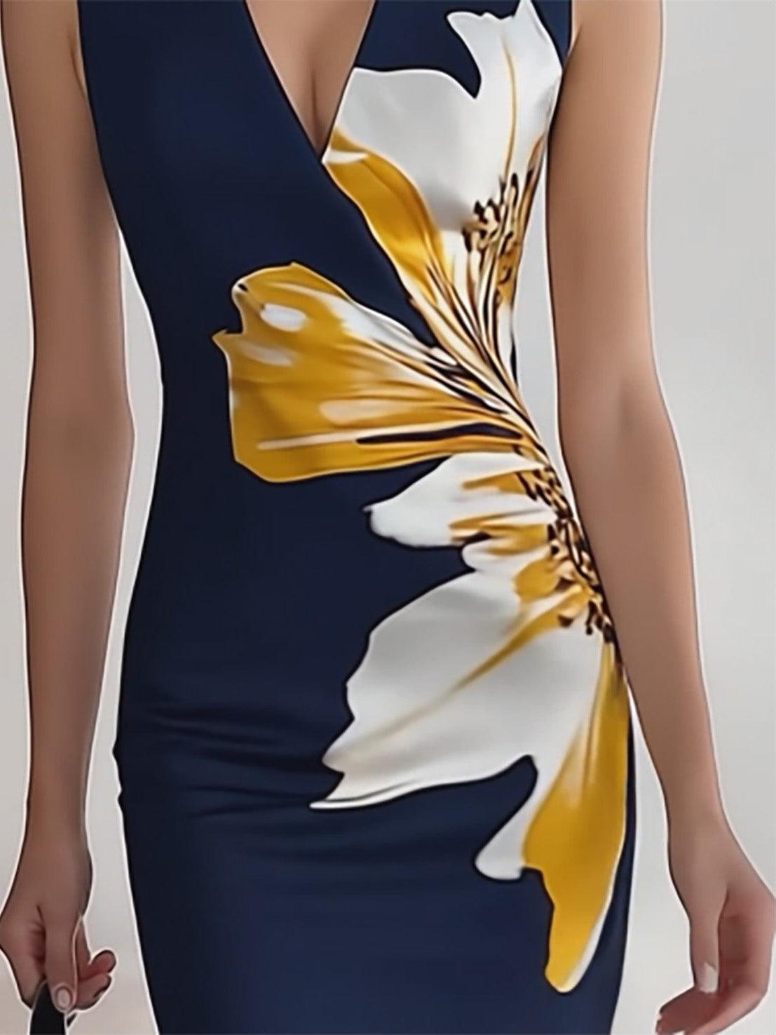 Aurora Valencia | Beach Glam Elegant Workplace Festival Midi Dress