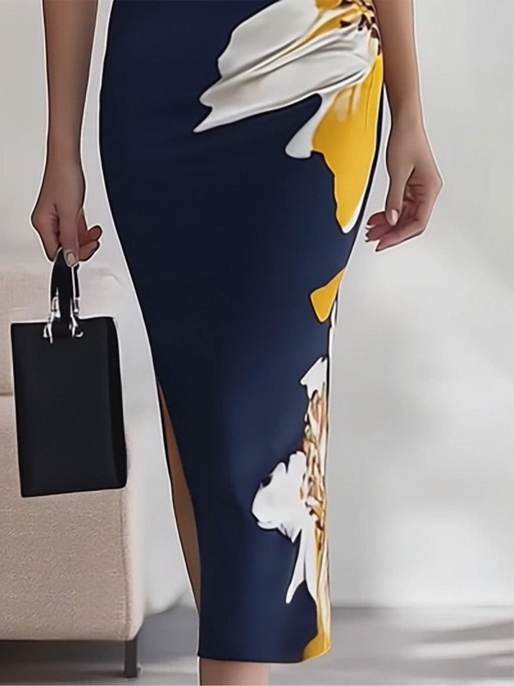 Aurora Valencia | Beach Glam Elegant Workplace Festival Midi Dress