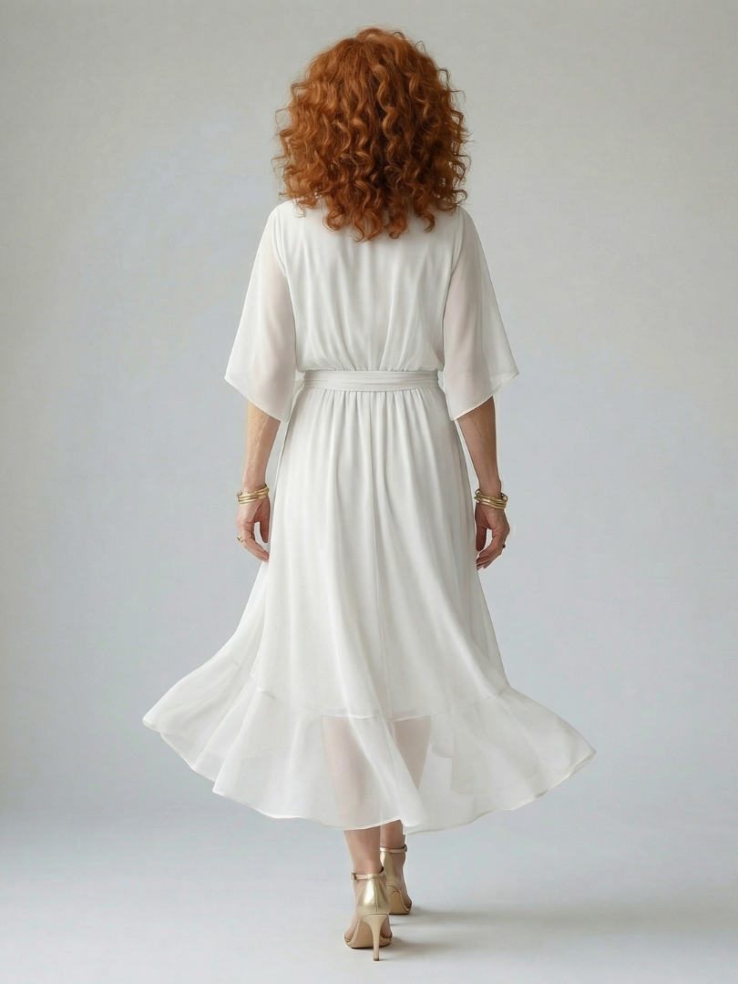 Aurora Valencia | Light Drape Midi Dress