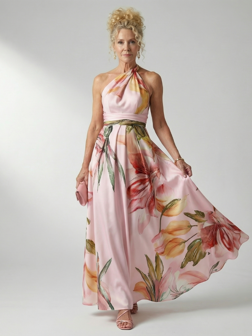Aurora Valencia | Light Floral Maxi Dress