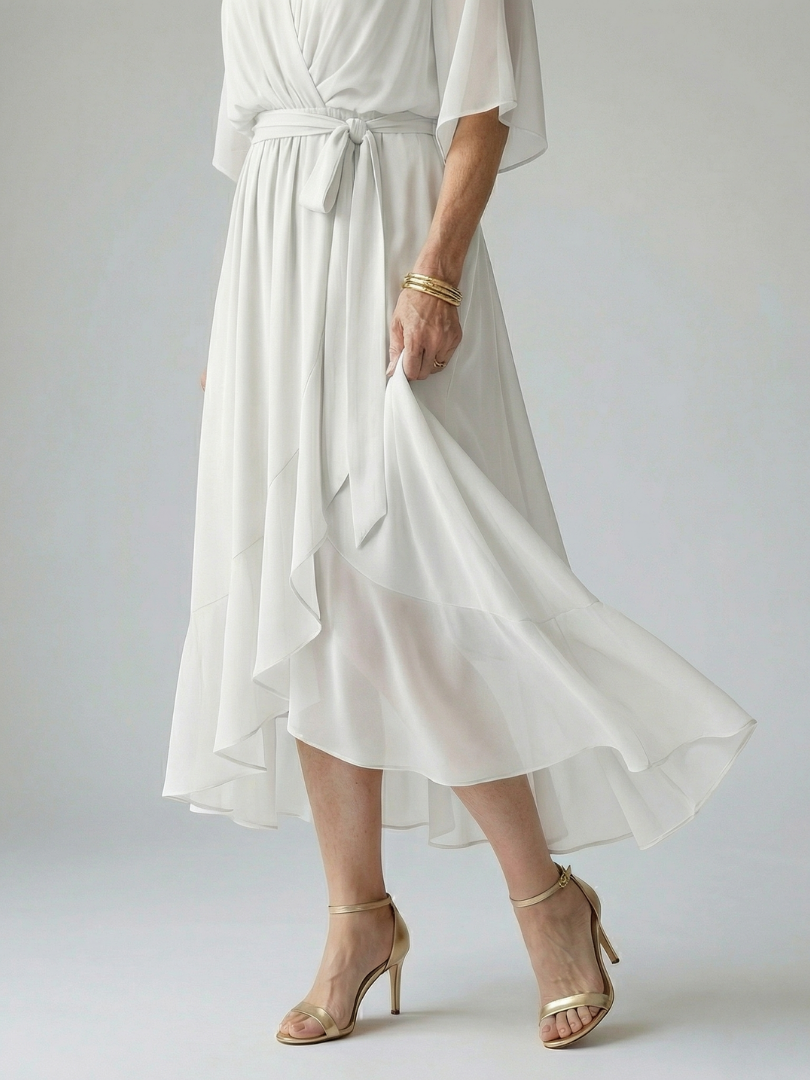 Aurora Valencia | Light Drape Midi Dress