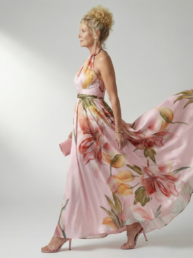Aurora Valencia | Light Floral Maxi Dress