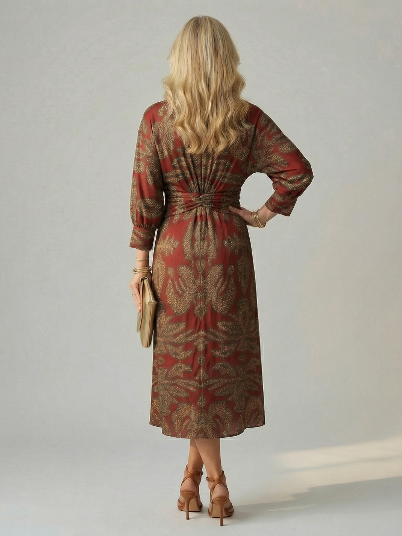 Aurora Valencia | Natural Wrap Midi Dress