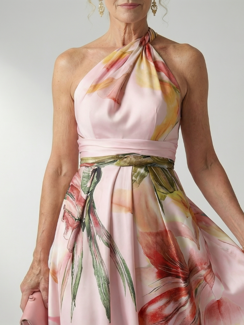 Aurora Valencia | Light Floral Maxi Dress