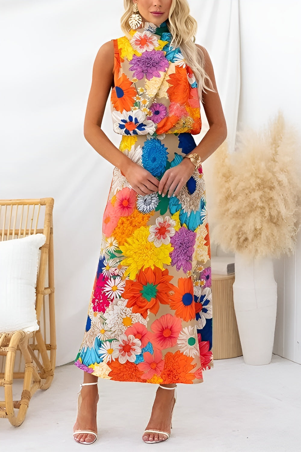 Aurora Valencia  |  Floral  Maxi Dress