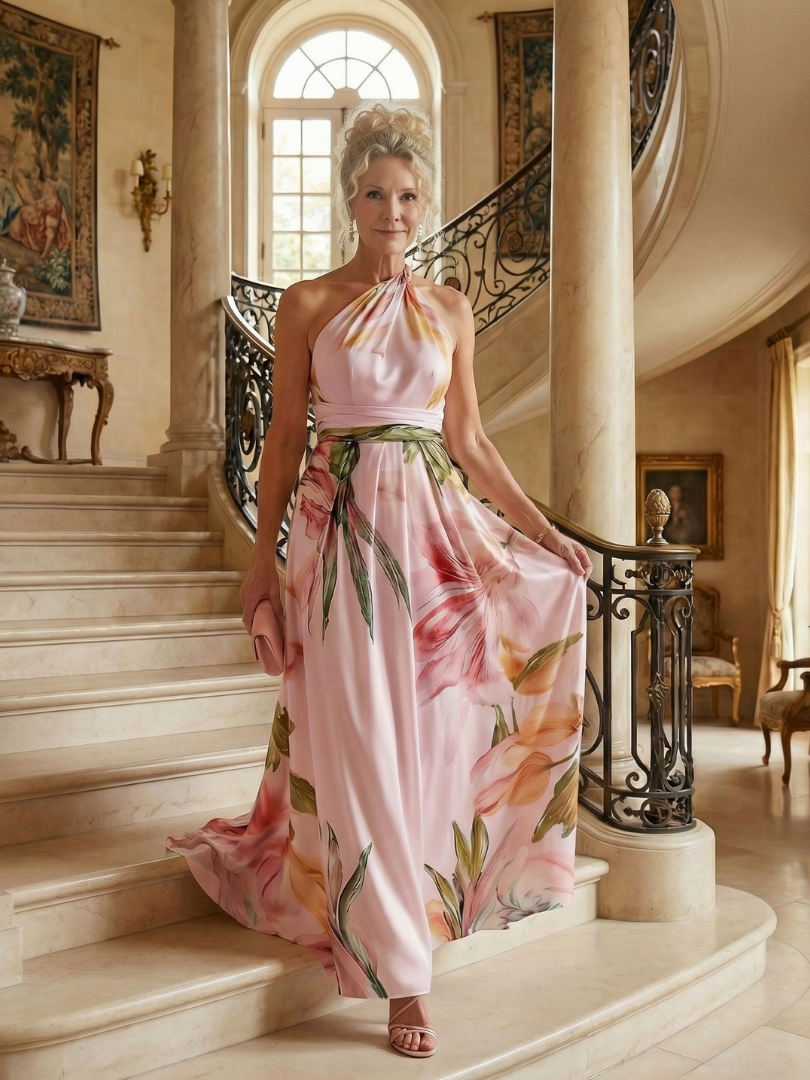 Aurora Valencia | Light Floral Maxi Dress