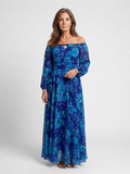 Aurora Valencia | Off Shoulder Floral Maxi Dress