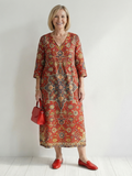 Aurora Valencia | Ease Patchwork Midi Dress