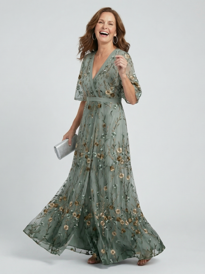 Aurora Valencia | Halter Bloom Flow Maxi Dress