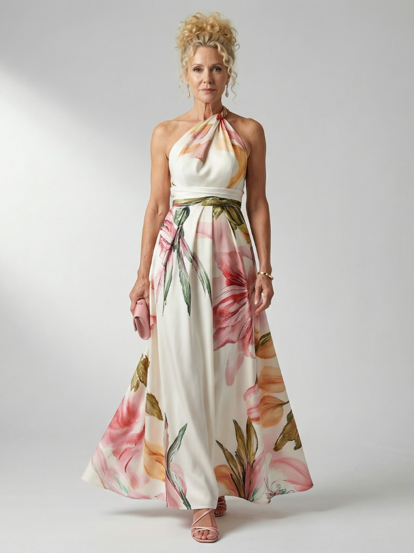 Aurora Valencia | Light Floral Maxi Dress