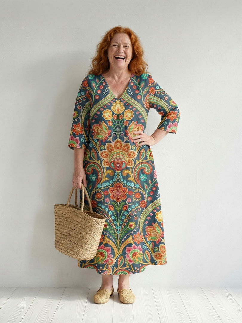 Aurora Valencia | Easy Shape Garden Midi Dress