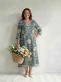 Aurora Valencia | Gentle Shape Floral Midi Dress