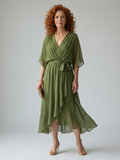 Aurora Valencia | Light Drape Midi Dress