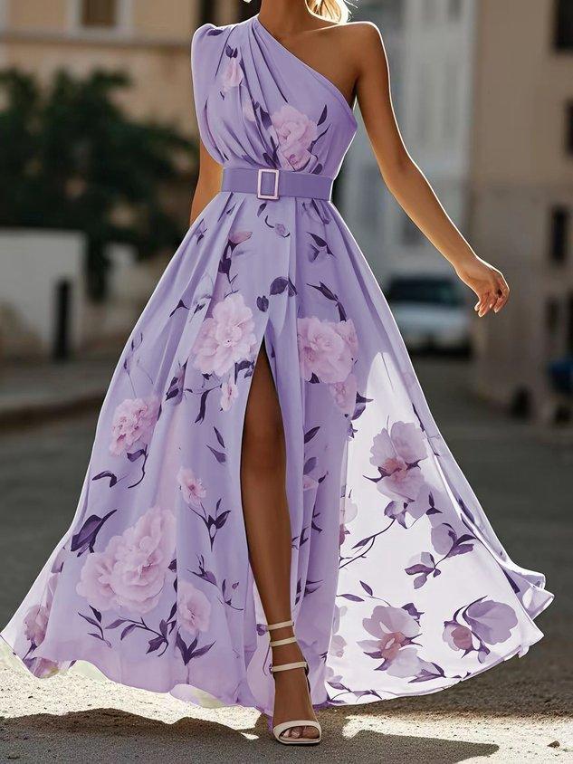 Aurora Valencia  | One-Shoulder Maxi Dress