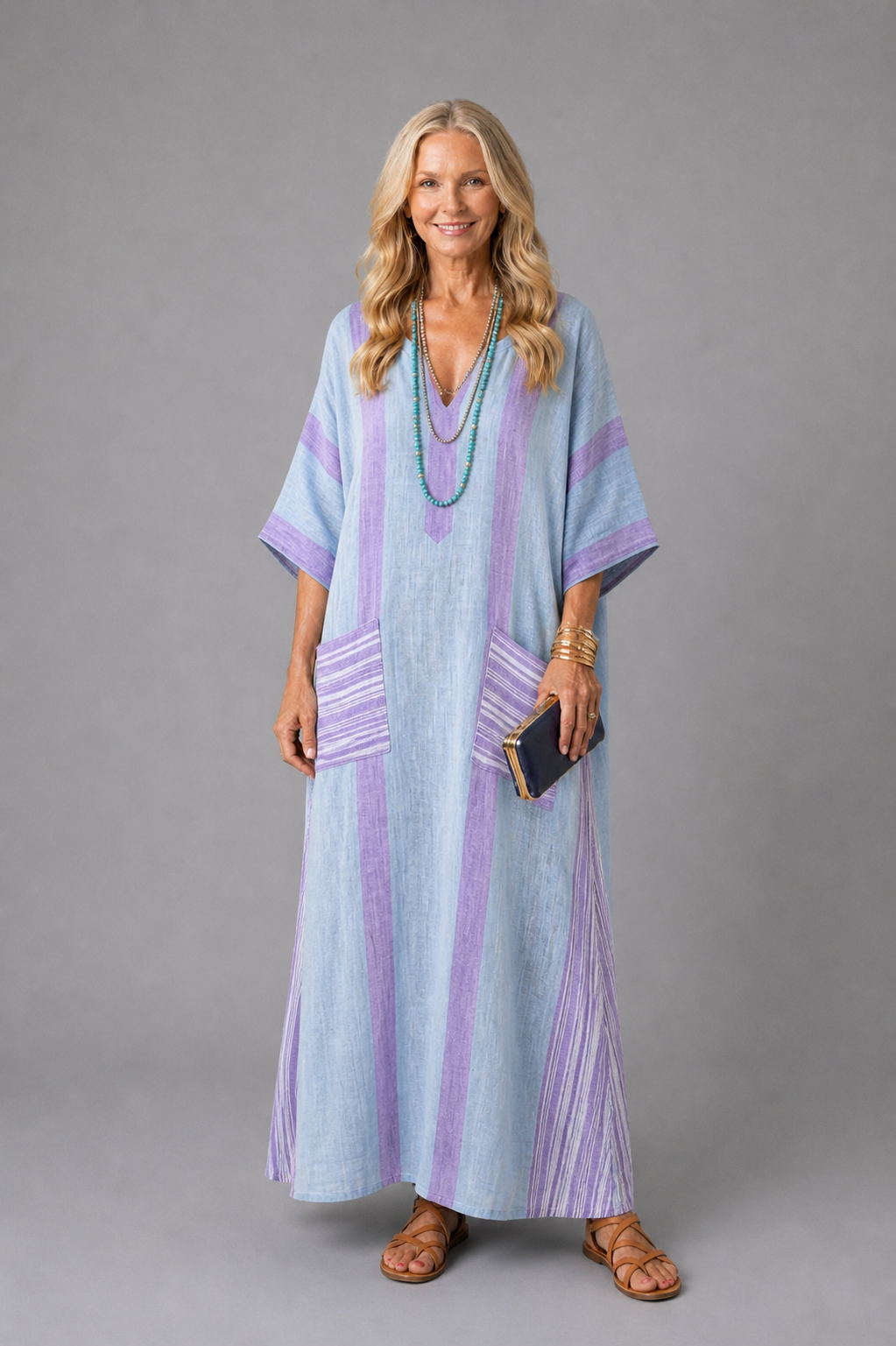 Aurora Valencia | Light Flow Pocket Midi Dress