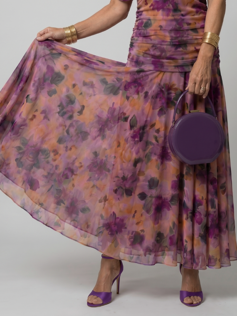 Aurora Valencia | Off Shoulder Flow Midi Dress
