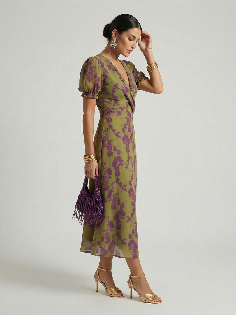 Aurora Valencia | Relaxed Floral Midi Dress