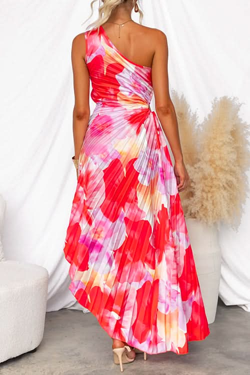 Aurora Valencia | Pleated One-Shoulder Dress