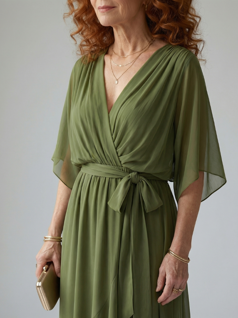 Aurora Valencia | Light Drape Midi Dress
