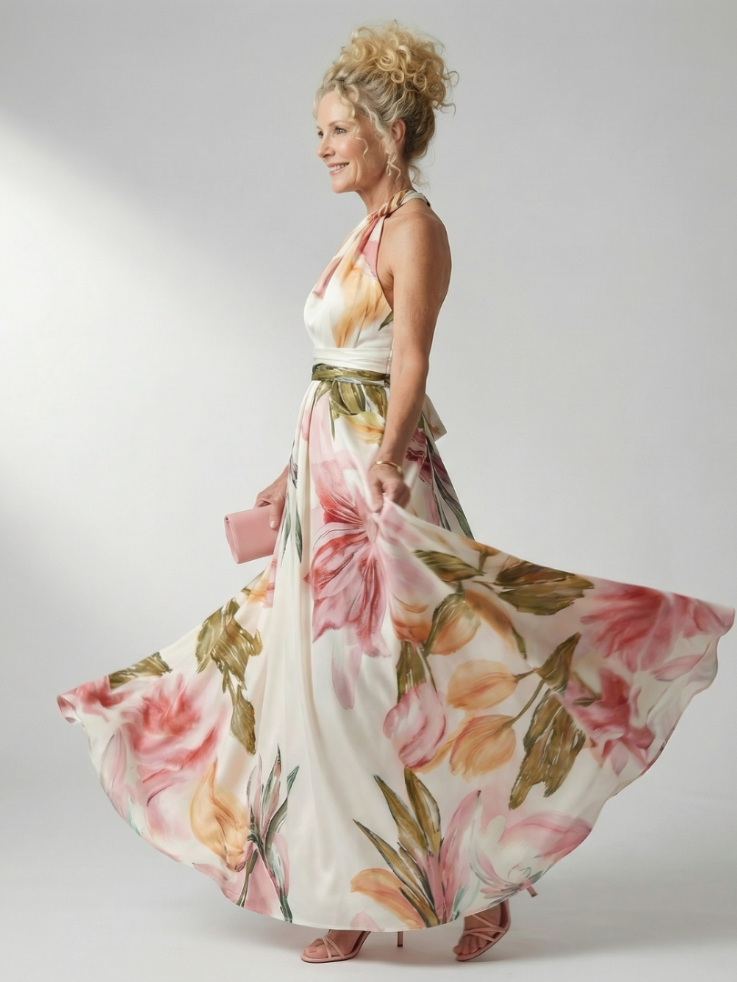 Aurora Valencia | Light Floral Maxi Dress
