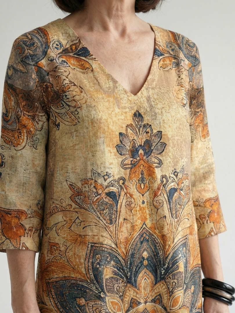 Aurora Valencia | Gentle Floral Midi Dress