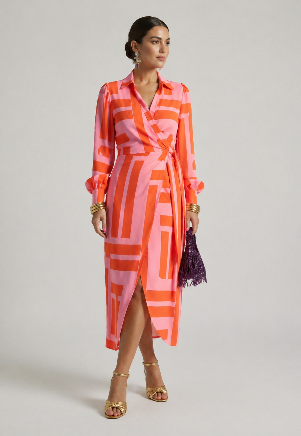 Aurora Valencia | Printed Wrap Dress