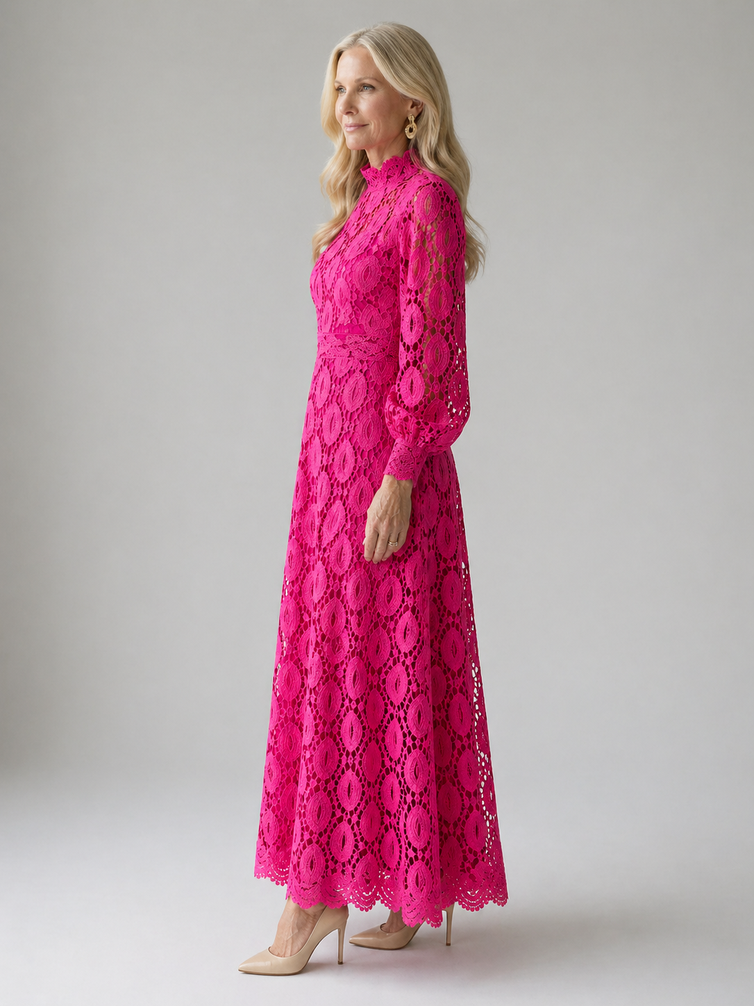 Aurora Valencia | Lace Midi Dress