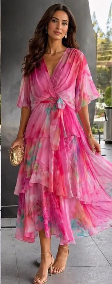 Aurora Valencia |Layered Floral Sun Dress