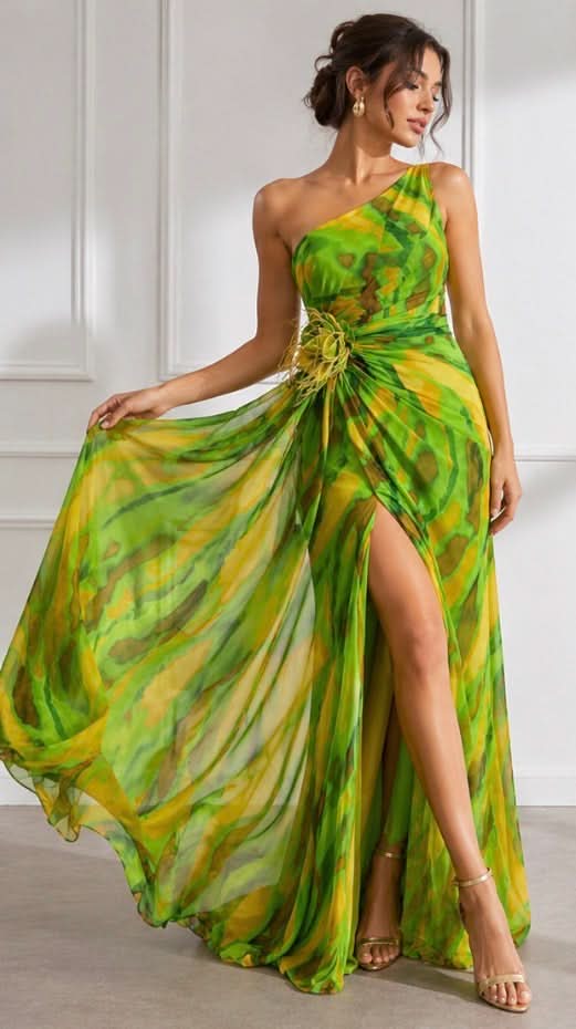 Aurora Valencia | Vibrant Draped Dress