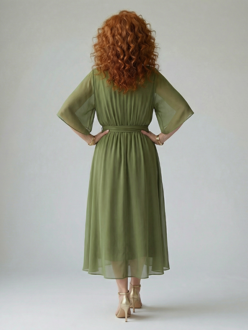 Aurora Valencia | Light Drape Midi Dress