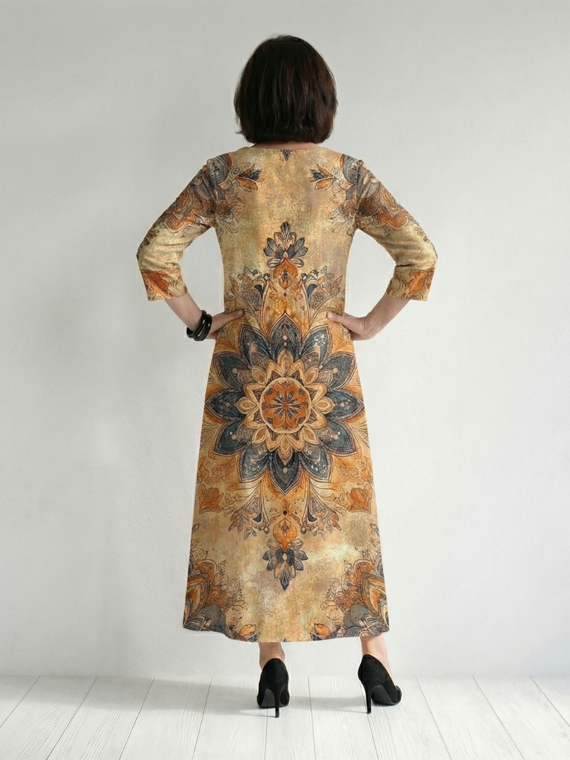 Aurora Valencia | Gentle Floral Midi Dress