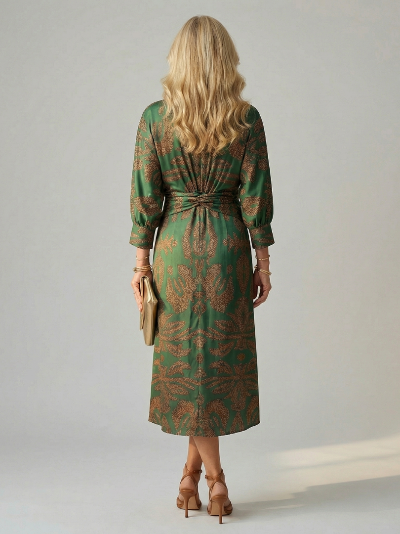 Aurora Valencia | Natural Wrap Midi Dress