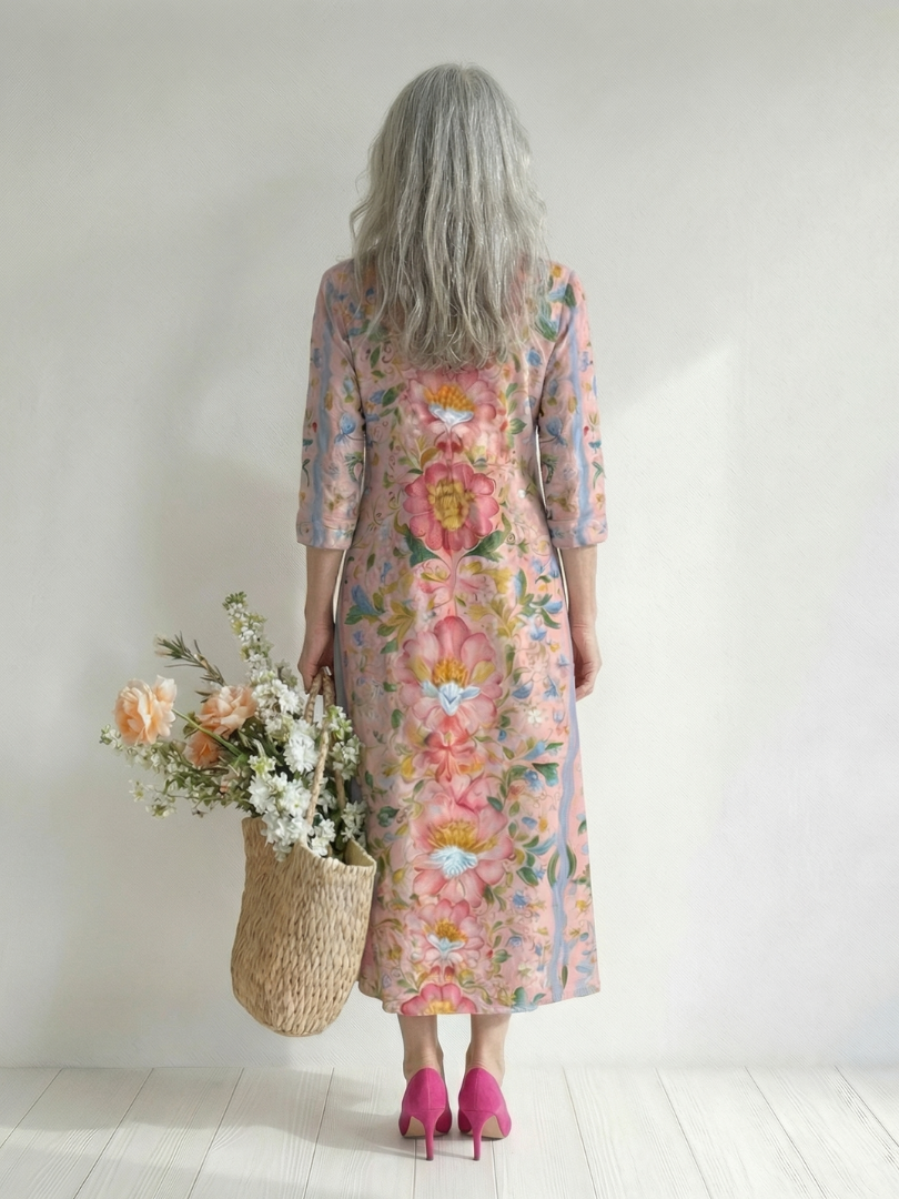 Aurora Valencia | Light Form Floral Midi Dress