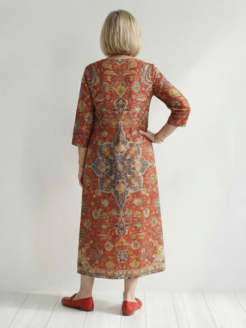 Aurora Valencia | Ease Patchwork Midi Dress