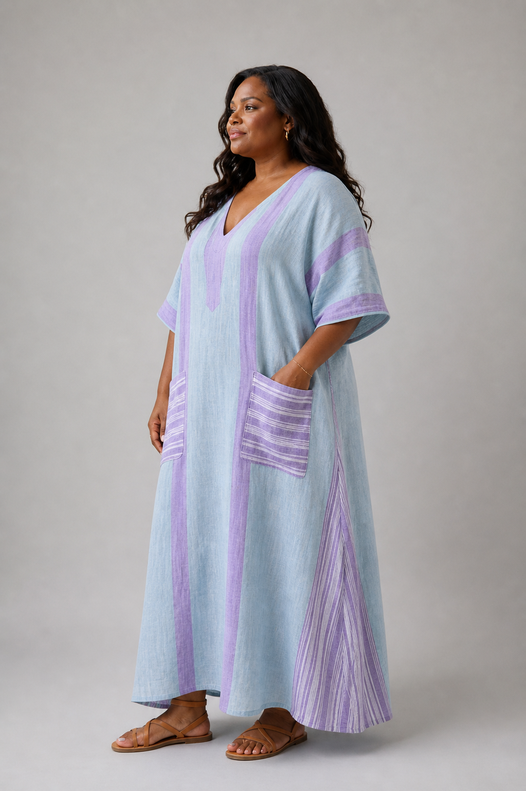 Aurora Valencia | Light Flow Pocket Midi Dress