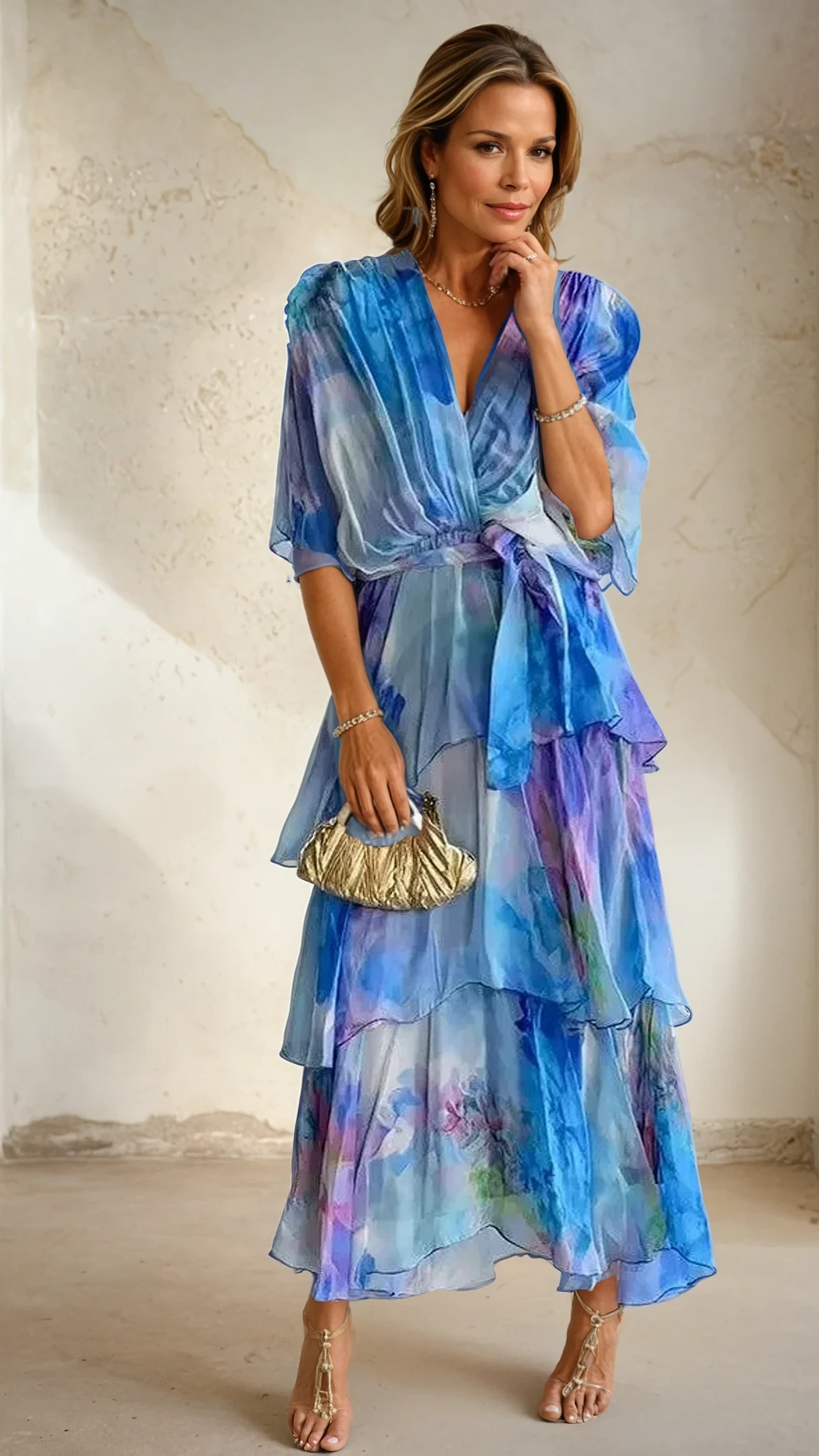 Aurora Valencia |Layered Floral Sun Dress