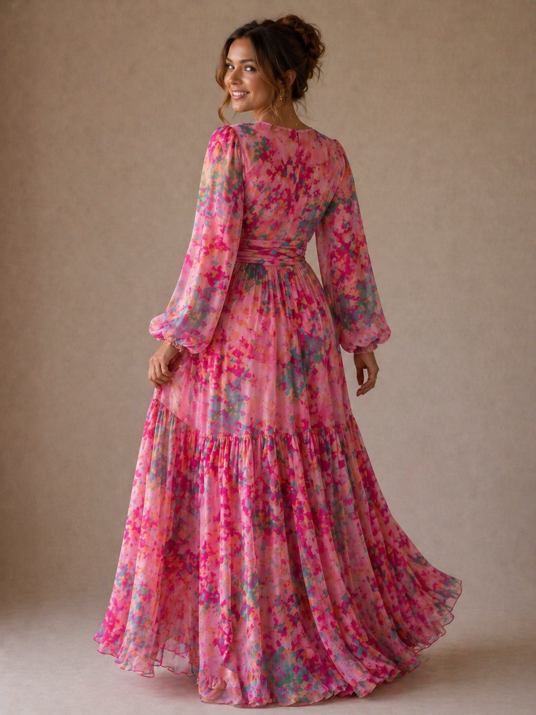 Aurora Valencia | Wrap Dress with Floral Print