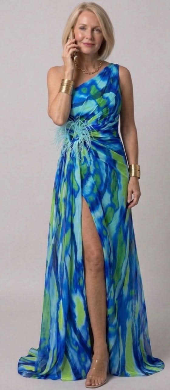 Aurora Valencia | Vibrant Draped Dress