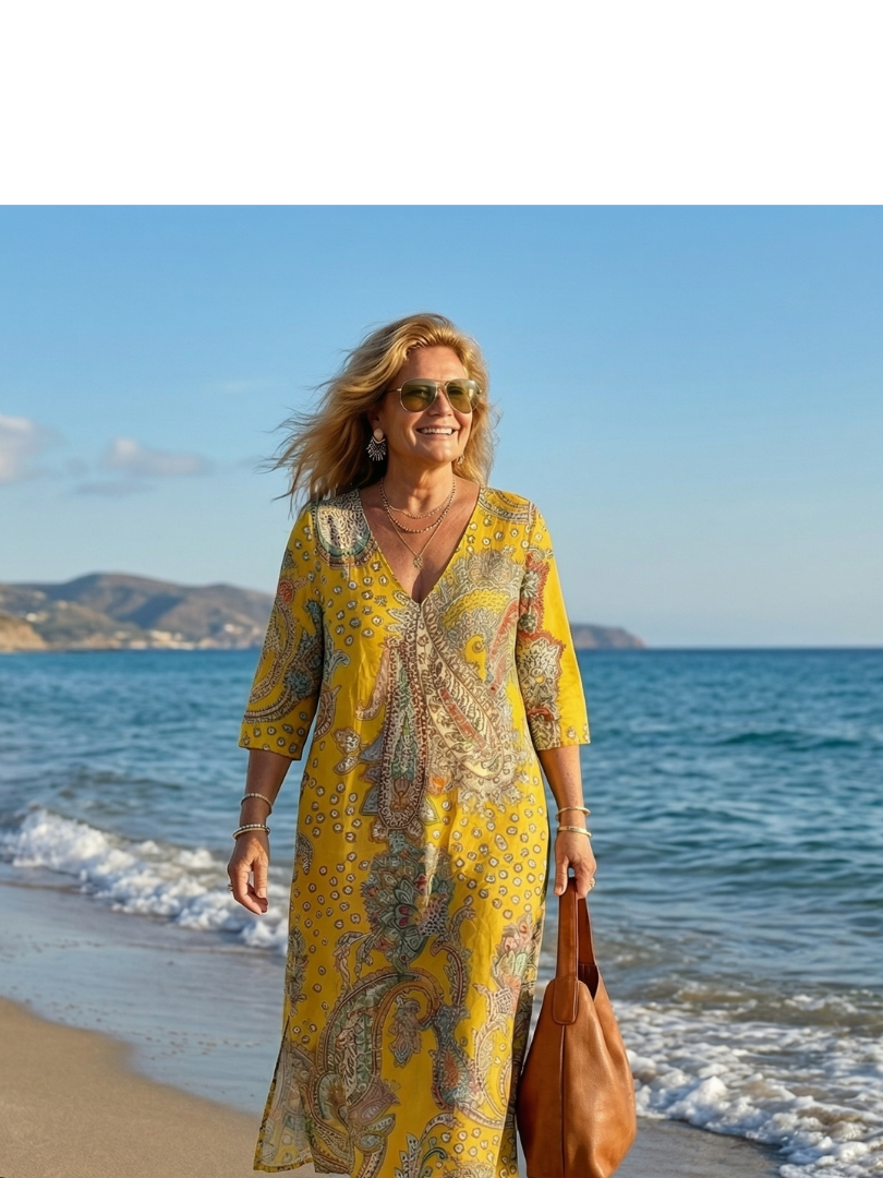 Aurora Valencia | Soft Paisley Midi Dress