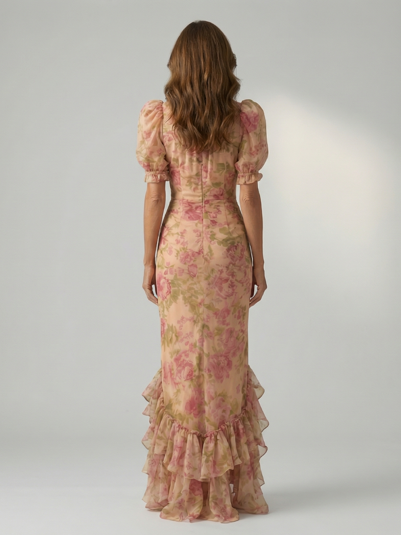 Aurora Valencia | Gentle High Neck Maxi Dress