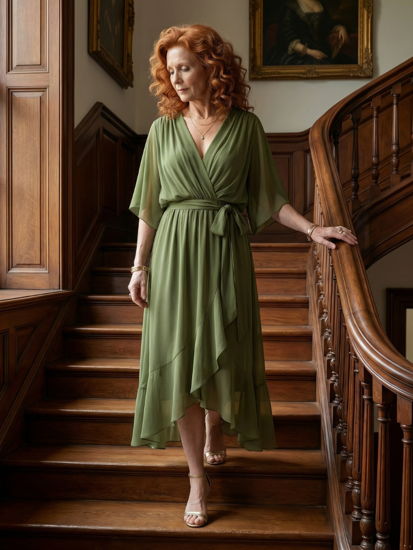 Aurora Valencia | Light Drape Midi Dress