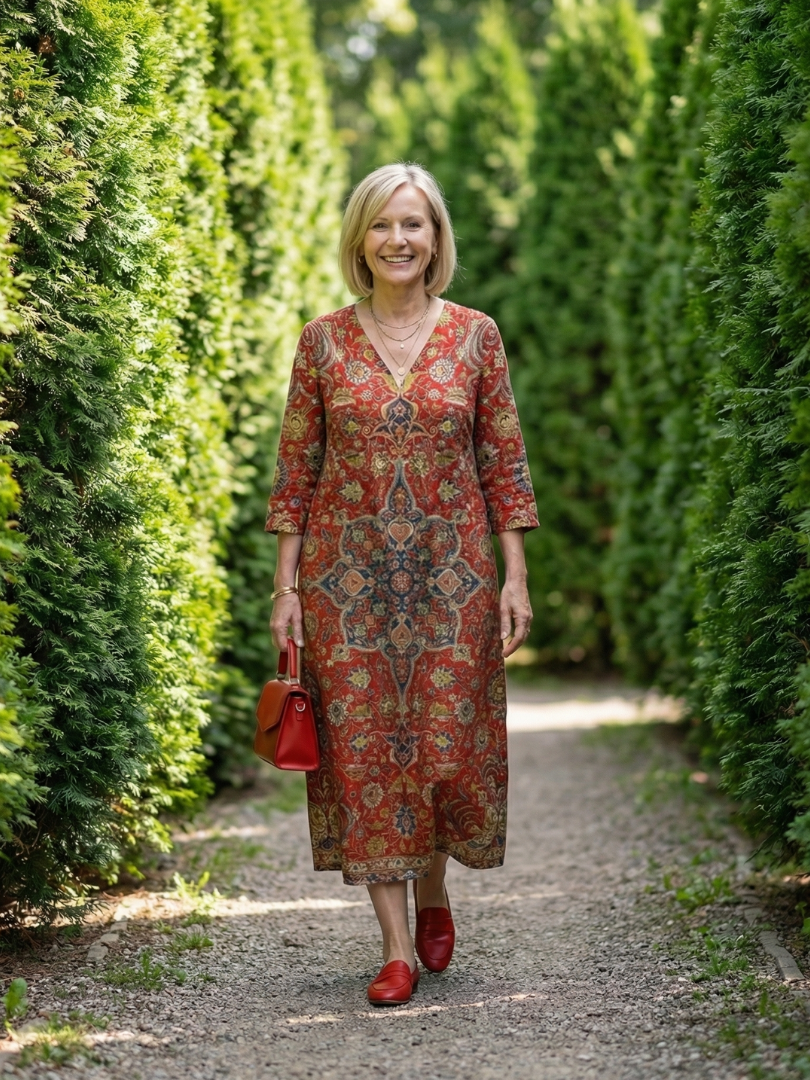 Aurora Valencia | Ease Patchwork Midi Dress