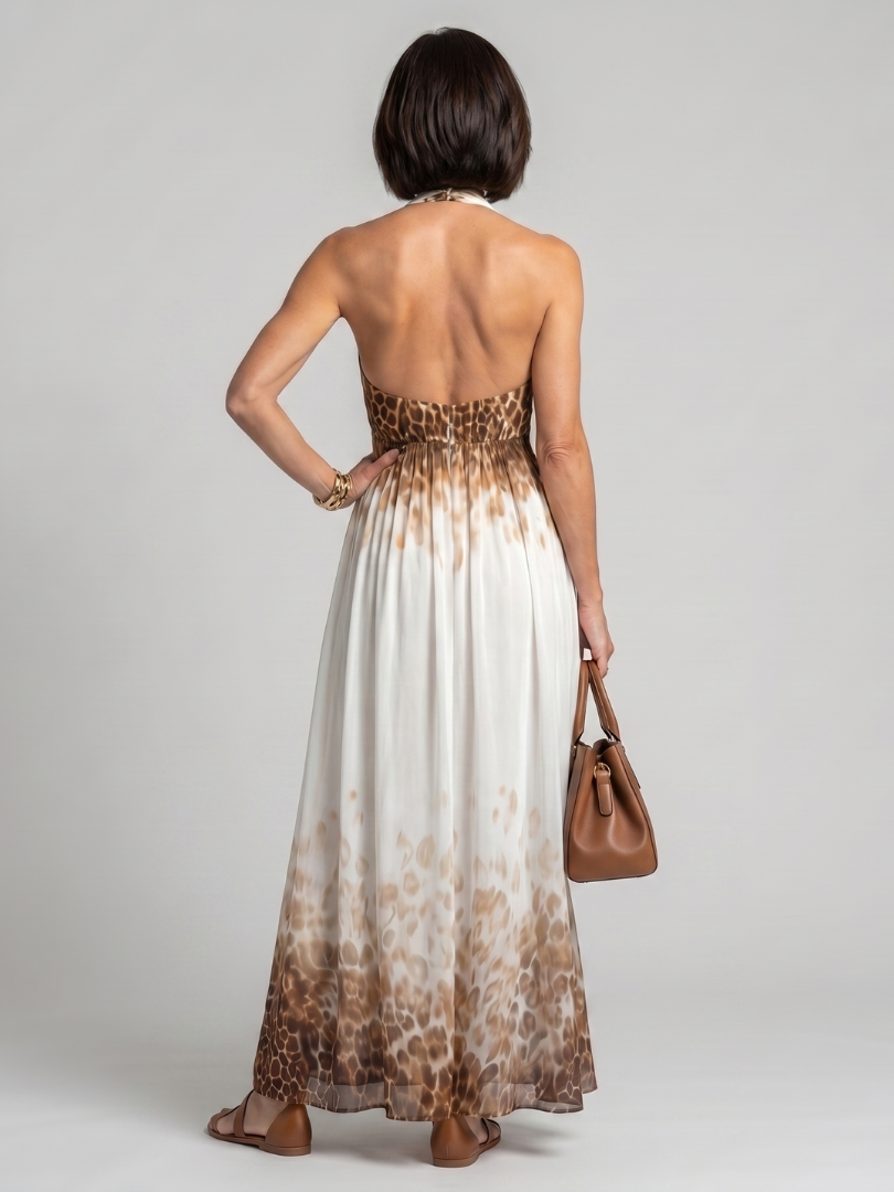 Aurora Valencia | Pleated White Midi Dress