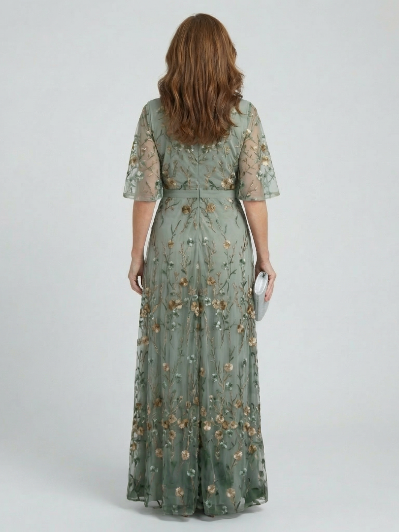 Aurora Valencia | Halter Bloom Flow Maxi Dress